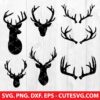Deer Antlers SVG Cut File