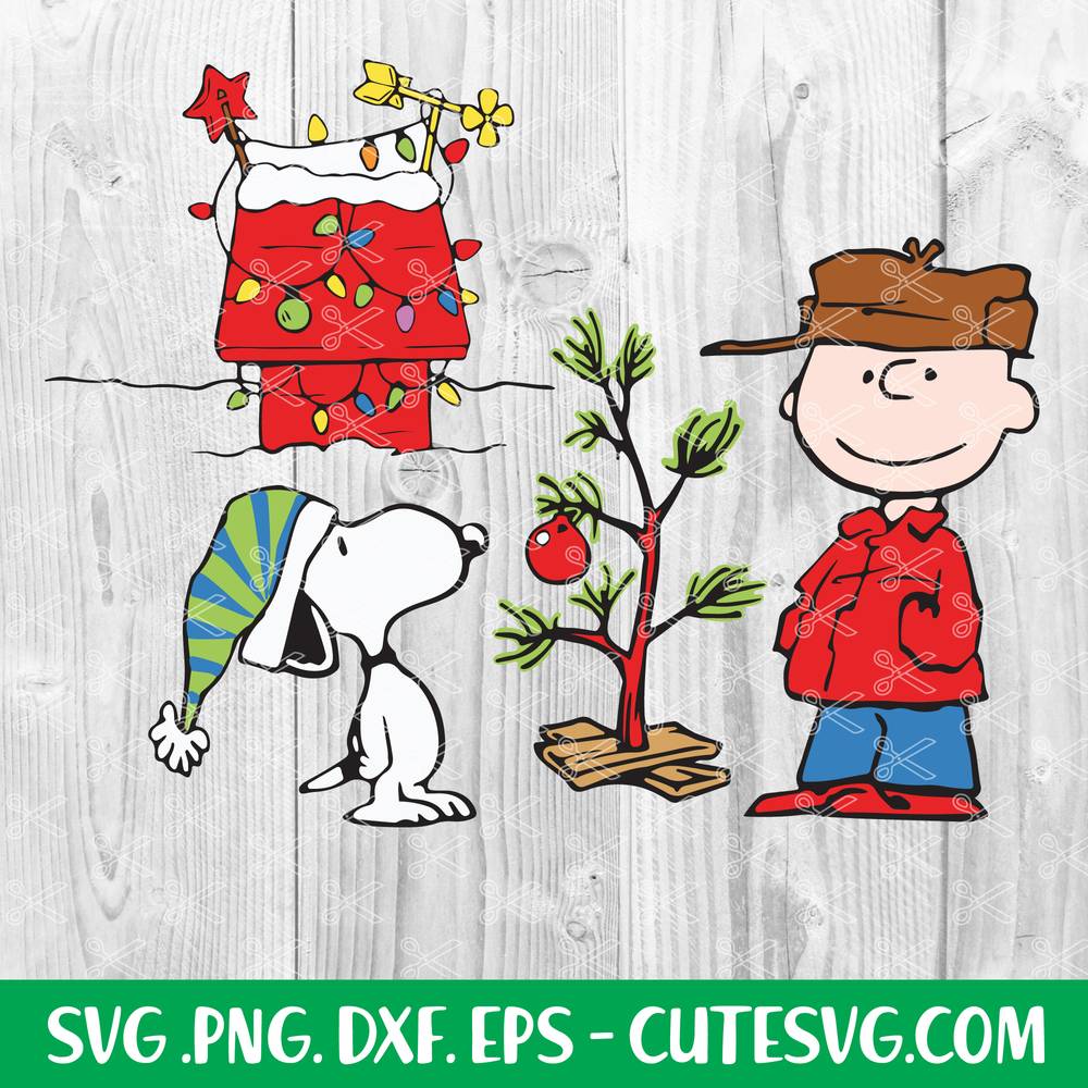 Download Charlie Brown Christmas Tree SVG, Peanuts SVG, Woodstock ...