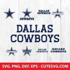 Dallas cowboys svg bundle for Cricut