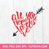 All You Need is Love Svg