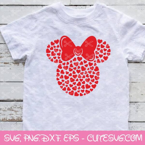 Minnie Hearts SVG