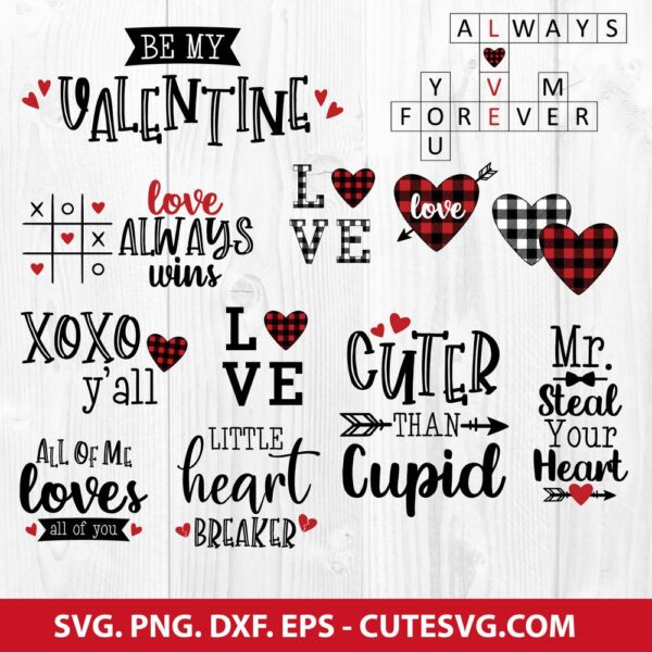 Valentine SVG Bundle