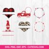 Valentines Monogram SVG Bundle