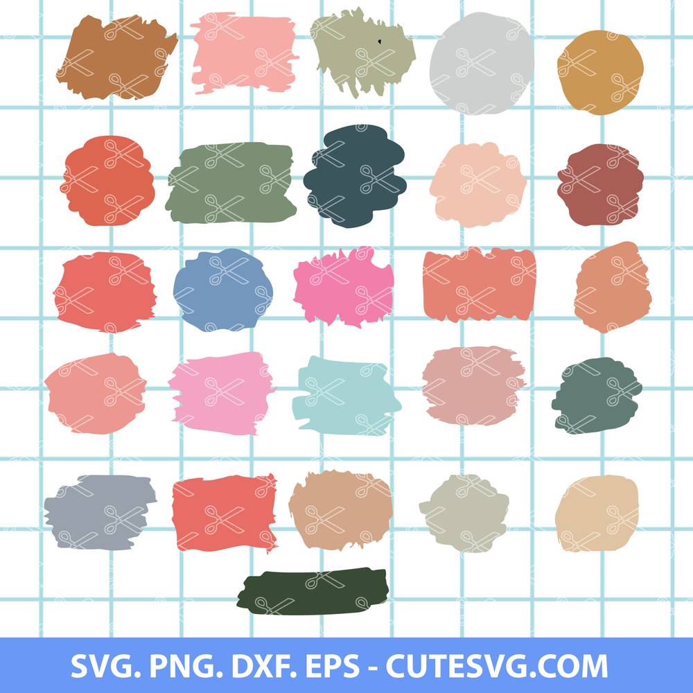 Brush Stroke Svg Paint Brush Svg Keychain Pattern Svg Cut File