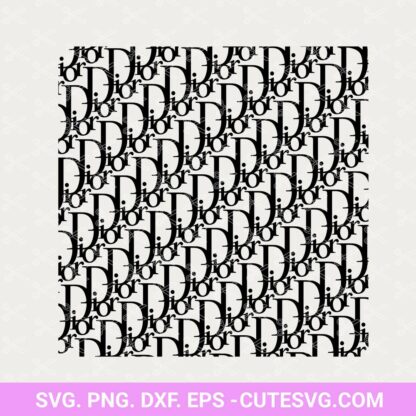 Download Seamless Dior Pattern Svg Dxf Png Eps Cutting Files