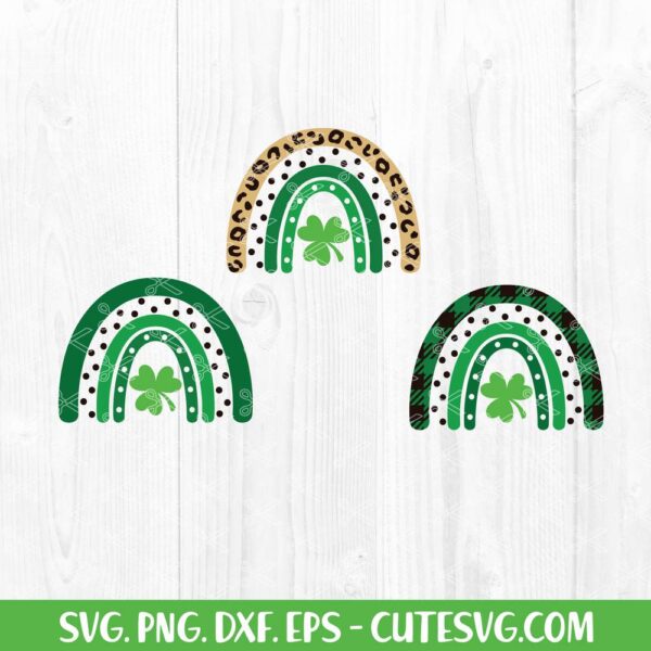 St Patrick's Day Rainbow Svg