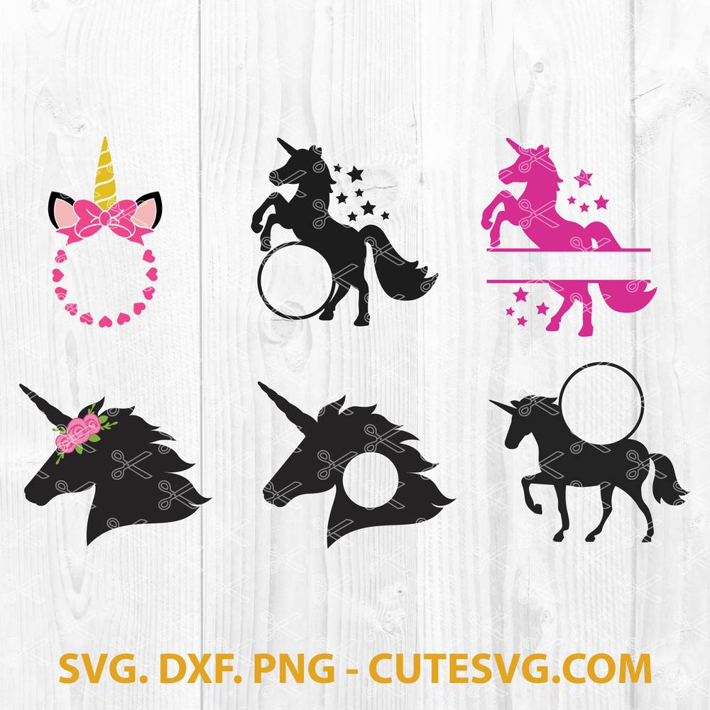 Unicorn Monogram SVG, Unicorn Svg, Unicorn Monogram, Unicorn PNG