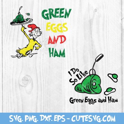 Green Eggs and Ham Dr. Seuss SVG