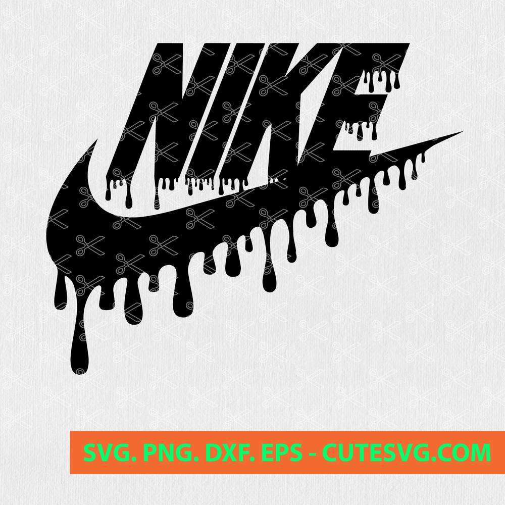 Dripping Nike SVG, Nike Drip Svg, Just Do SVG Silhouette Cameo Cricut