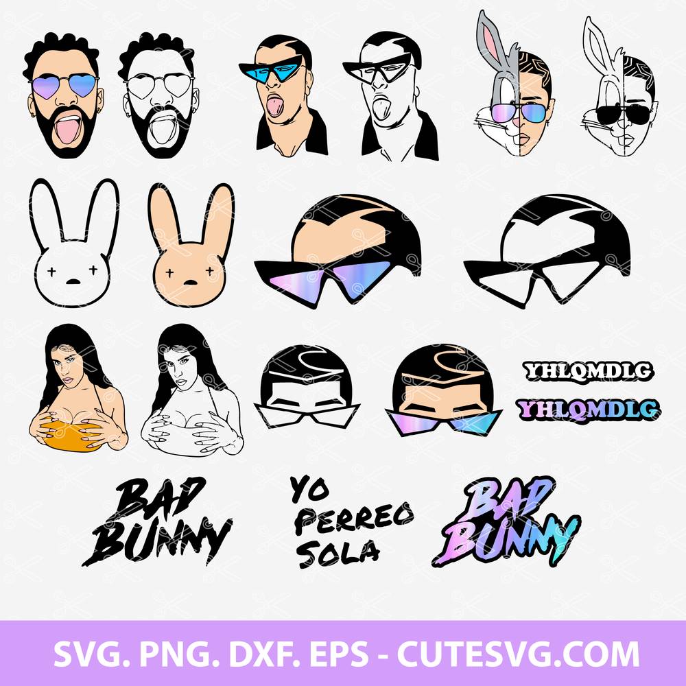 Free Free Bad Bunny Yhlqmdlg Svg 220 SVG PNG EPS DXF File