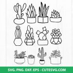 Cactus Svg, Succulent Svg, Cactus Clipart, Succulent Clip art, Cacti Svg, Plants Svg, Cactus Vector, Cactus Cut File, Plant Svg, Svg Bundle