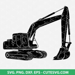 Excavator SVG Cut File