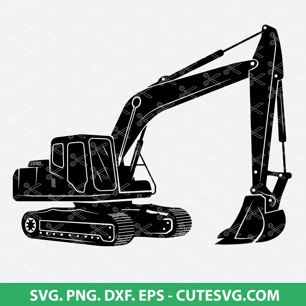 Download Excavator Svg Cut File Excavator Clipart Heavy Equipment Svg Dxf
