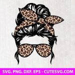 Messy Bun SVG | Mom Life SVG | PNG | DXF | EPS | Cut Files | Cricut | Silhouette