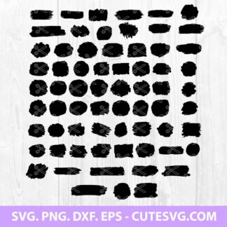 Paint Brush Stroke SVG Bundle