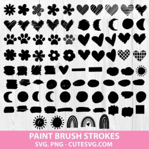 Brush Stroke Svg Bundle