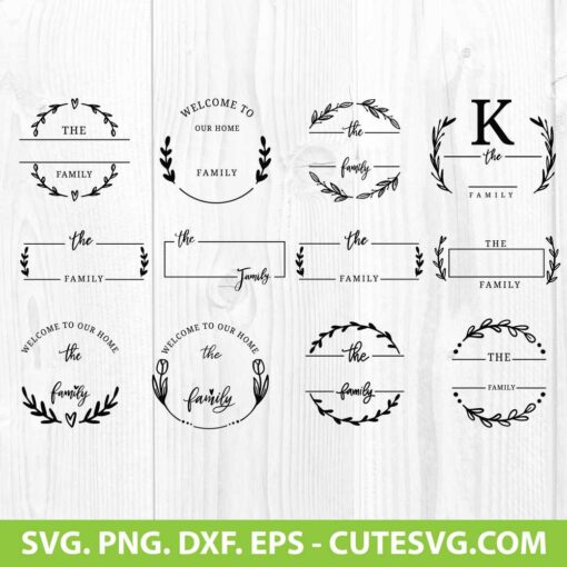 Family Last Name Sign SVG Cut File