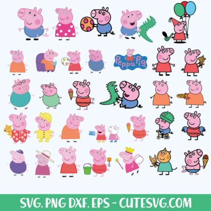 Peppa Pig svg bundle