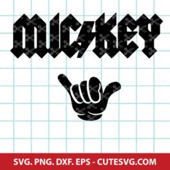 Rock and Roll Mickey Mouse SVG