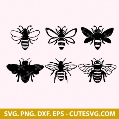 Cute Bee Svg bundle