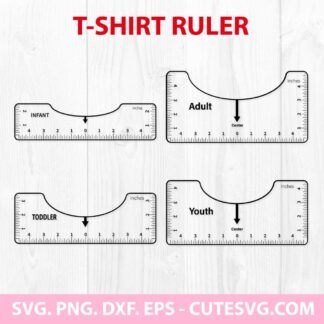 T Shirt Ruler SVG