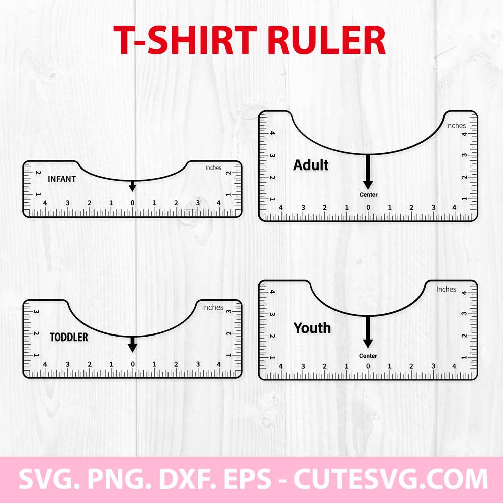Download T Shirt Ruler Svg Tee Shirt Ruler Placement Guide Template