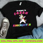 Ready to Crush Kindergarten Svg, 1st Day of School Cut Files, Boys Svg, Back To School Svg, Kids SVG, Silhouette, Cricut