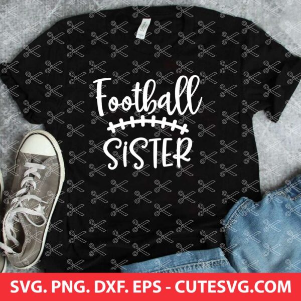 Football sister svg