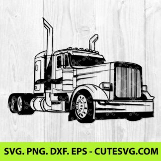 Semi Truck SVG