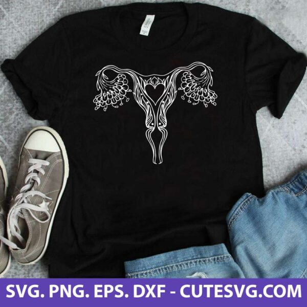 Uterus SVG Cut File