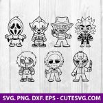 Kids Halloween SVG Bundle | Freddy Krueger Svg | Halloween SVG | Friends Horror Movie SVG | PNG | DXF | EPS