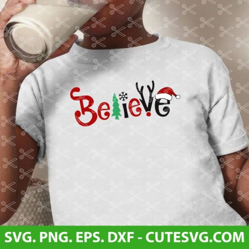 Believe Christmas SVG cutting files