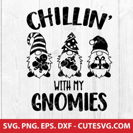 Chilling with My Gnomies SVG File