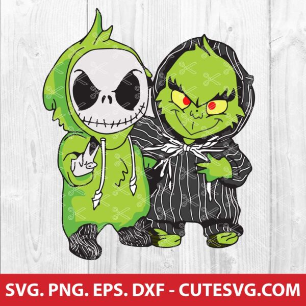 Jack Skellington and Grinch SVG