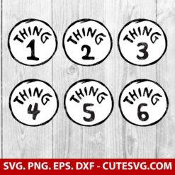 Thing 1 and Thing 2 SVG