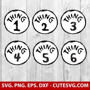Thing 1 and Thing 2 SVG