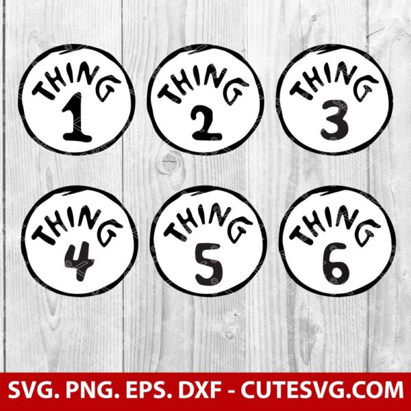 Thing 1 and Thing 2 SVG