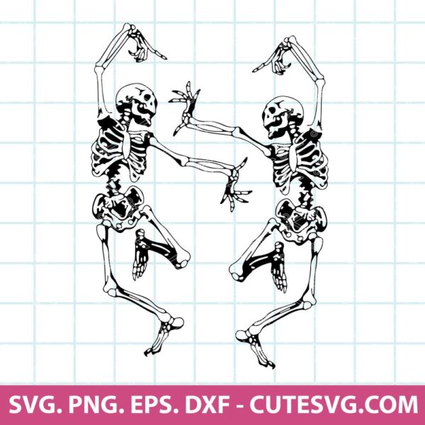 Dancing skeleton SVG