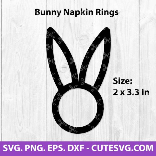 Bunny Napkin Rings SVG