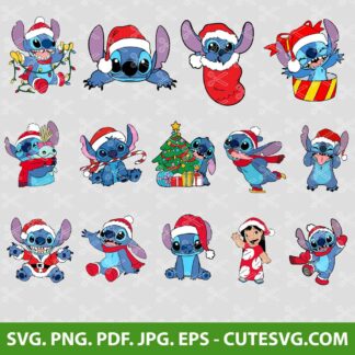 Lilo and Stitch Christmas SVG Bundles