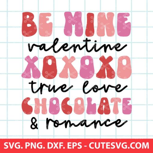 Be my valentine SVG