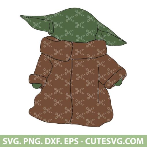 Cute Baby Yoda SVG