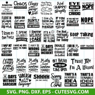 Sarcastic Svg Bundle