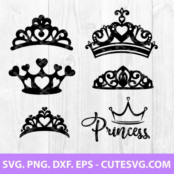 Princess Crown SVG Bundle