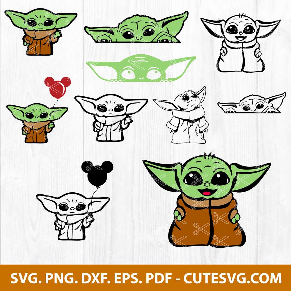 Baby Yoda Bundle SVG