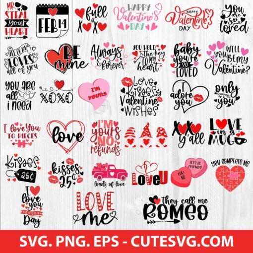 Huge Valentine svg bundles