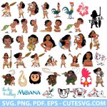 Moana SVG, Moana Clipart, Moana PNG, Disney Princess SVG, Moana Cricut, Maui SVG, Hei Hei PNG, Moana Birthday Party, Disney Cut File