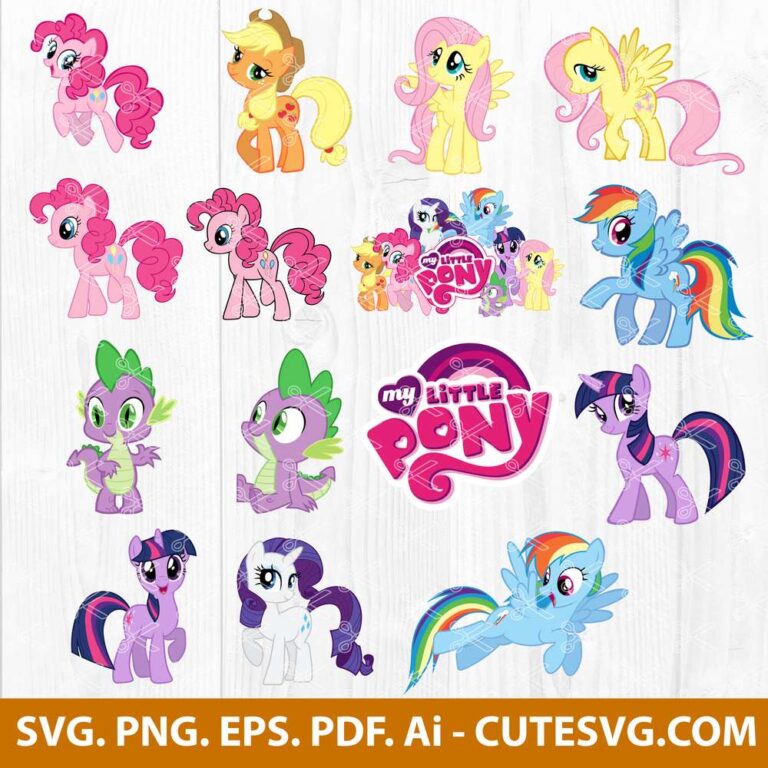 My Little Pony Bundle SVG, My Little Pony Cut Files