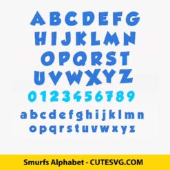 Smurfs Alphabet Font