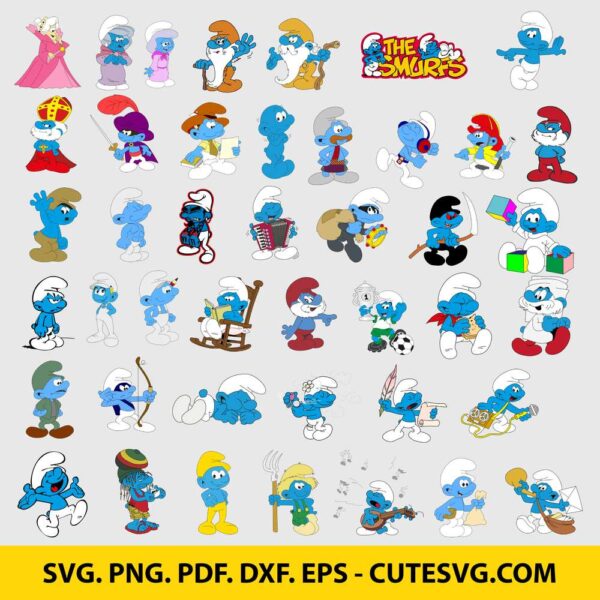 Smurfs Svg Cricut